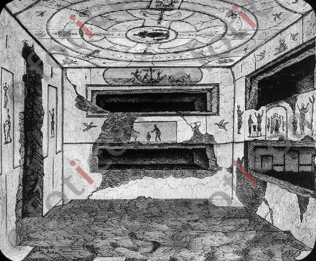 Katakombe St. Sebastian | Catacomb St. Sebastian  - Foto foticon-simon-107-029-sw.jpg | foticon.de - Bilddatenbank für Motive aus Geschichte und Kultur
